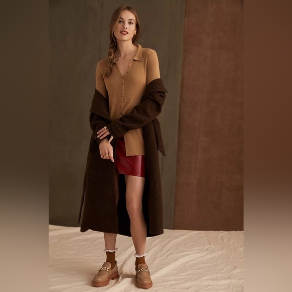 Anthropologie Maeve Ribbed Slim Cardigan(Size S) - Picture 4 of 17